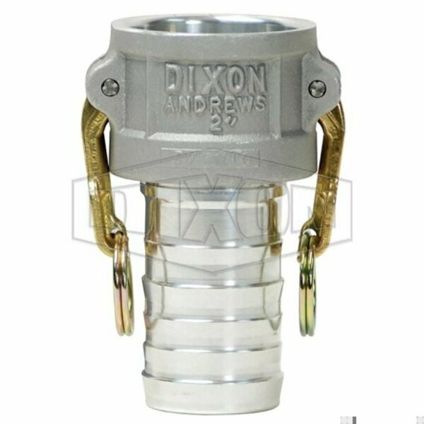 Dixon Type-C Cam and Groove Coupler, 4 in Nominal, Female Coupler x Hose Shank End Style, Aluminum, Domest 400-C-AL